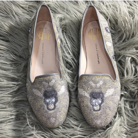 House of Harlow 1960 Shoes - House of Harlow Zenith Skull Slippers 36.5